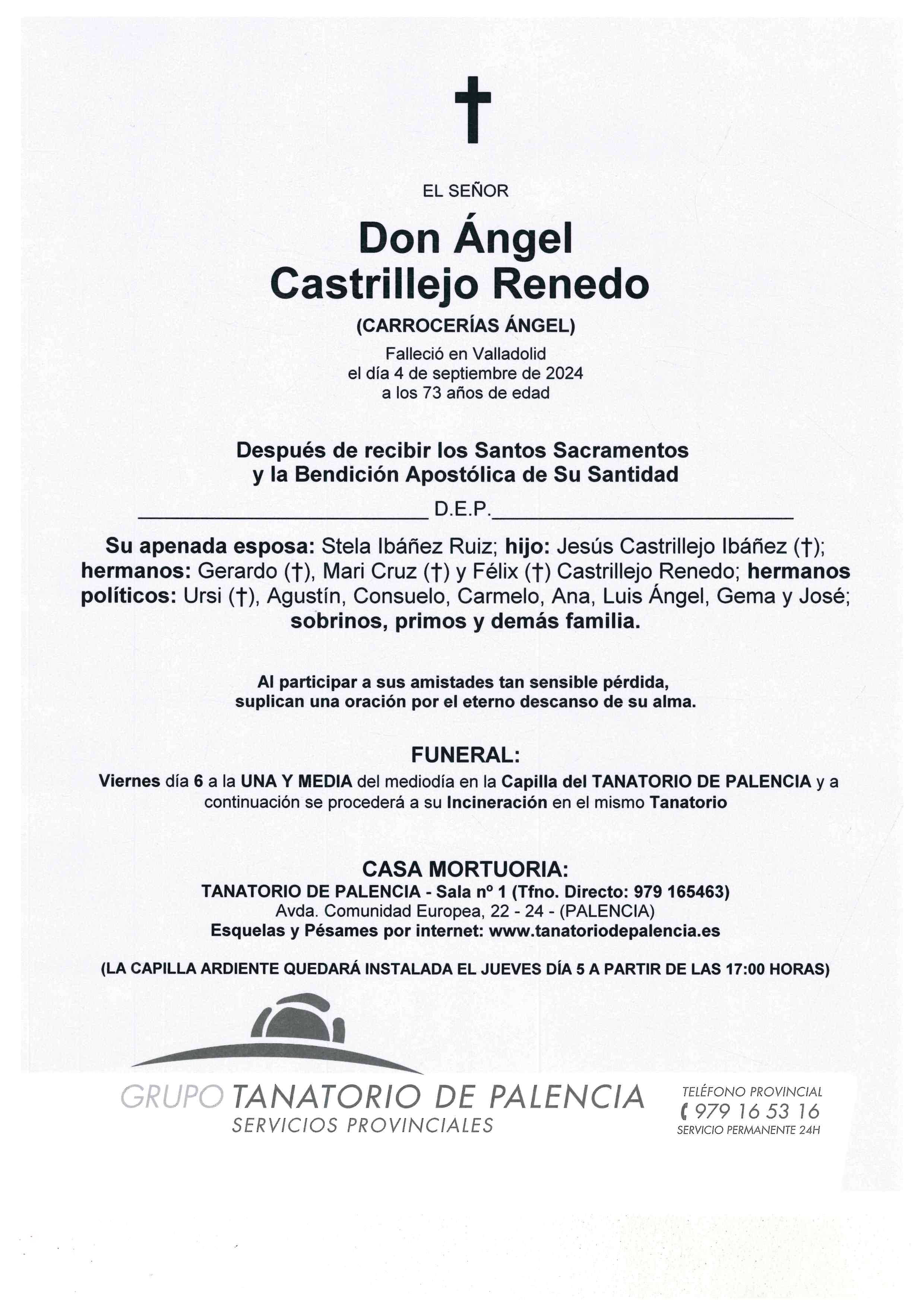 EL SEÑOR DON ÁNGEL CASTRILLEJO RENEDO